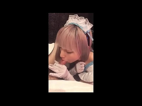 ❤️ Japanese Idol [mayuka], French maid costume, part 1, blowjob and jerk off with lotion Kanema wachabechabe  pa ife ❌